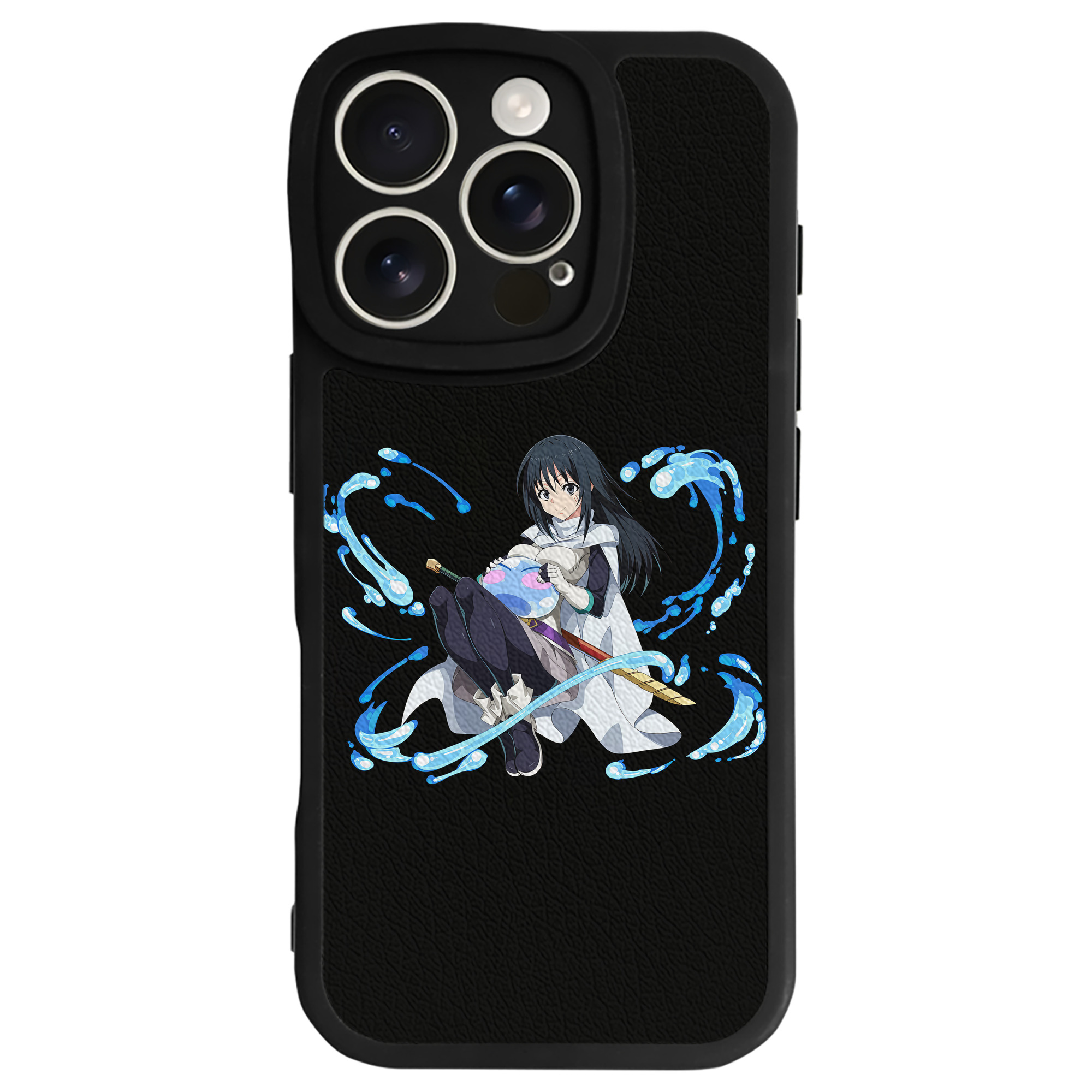 （画像用） 転スラ Regarding Reincarnated to Slime 【iPhone 16シリーズ対応】シリコンスマホケース（レザー調） 材質：シリコン